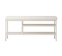 Banc à chaussures en métal pour entrée, salle de bain et couloir - Peut supporter jusqu'à 150 kg - Meuble d'entrée élégant - Design compact