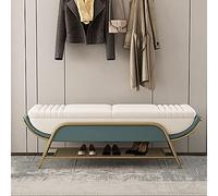 Banc à chaussures moderne avec rangement, banc de lit capitonné en simili cuir, siège d'entrée de qualité, chaussures, 80 x 40 x 45 cm (31 x 16 x 18)