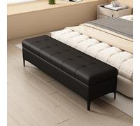 Banc à Chaussures Moderne pour Entrée avec Coussin d’Assise,Banc Range-Chaussures avec Compartiment Caché,Banc Rembourré pour Bout de Lit,pour Entrée,Salon,Chambre(Nero,120cm)