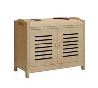 Banc à chaussures multifonction - Tabouret de rangement élégant - Tabouret à langer et canapé - Design compact de 80 cm - Parfait pour un usage domestique.