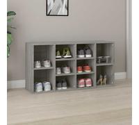 Banc à Chaussures Organisateur Salon Entrée Blanc Bois d’Ingénierie vidaXL