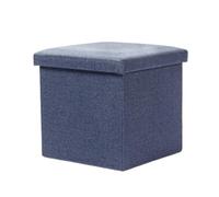 Banc à chaussures pliable - Tabouret d'entrée pour adultes, chaussures et siège de repos bleu foncé, meuble d'entrée élégant, étagère à chaussures peu encombrante