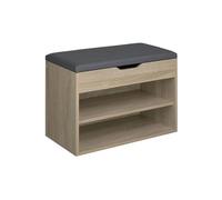 Banc à chaussures pour 6 paires de chaussures Bois clair, Chêne Sonoma