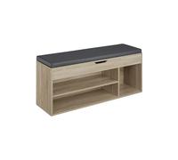 Banc à chaussures pour 9 paires de chaussures Bois clair, Chêne Sonoma
