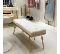 Banc à chaussures pour entrée, tabouret ottoman, repose-pieds et étagère à chaussures, polyvalent, 60 x 35 x 45 cm, idéal pour les magasins de vêtements et un usage domestique, design noir élégant
