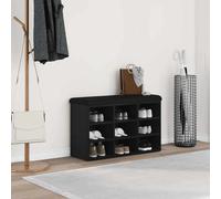 vidaXL – Banc de rangement Chêne noir – 80 x 30 x 48 cm – bois reconstitué