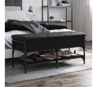 vidaXL Banc à chaussures Siège de rangement salon Sonoma gris Bois d'ingénierie 102x42x45 cm