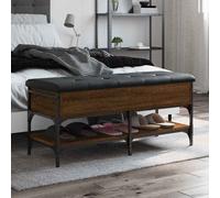 Banc à Chaussures Siège Rangement Salon Sonoma Gris Bois d'Ingénierie vidaXL