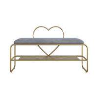 Banc à Chaussures- Tabouret à chaussures avec 2 couches, étagère à chaussures, coussin de canapé, porte d'entrée, meuble à chaussures, tabouret de rangement, tabouret à langer, porte d'entrée de la ma