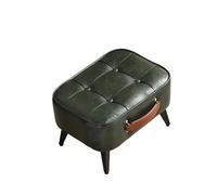 Banc à Chaussures, Tabouret Court Minimaliste, Ultra Doux et Peu encombrant, for la Maison avec Assise Moelleuse, idéal for l'entrée du Salon pour Salon, Chambre, EntréE(Green Black)