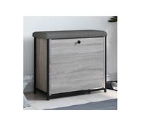 vidaXL Banc à Chaussures Tiroir Rabattable, Meuble de Rangement avec Coussin, Banc de Couloir Entrée Salon Intérieur, 835120