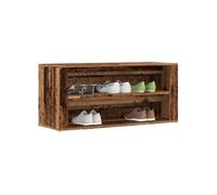 vidaXL Banc à Chaussures Vieux Bois 100x35x45 cm Bois d'ingénierie