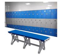 Banc à langer imperméable en plastique ABS pour salle de sport et salle de bain, tabouret long durable pour vestiaire et piscine publique - Idéal pour les vestiaires et les douches