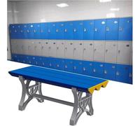 Banc à langer imperméable en plastique ABS, tabouret de coiffeuse long pour salle de sport, salle de bain, vestiaire, piscine publique - Idéal pour changer de vêtements et de chaussures