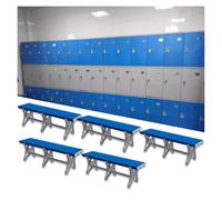 Banc à langer imperméable pour salle de sport et salle de bain, tabouret long en plastique ABS durable pour vestiaire, piscine publique, design robuste pour une utilisation facile