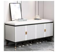 Banc à langer pliable, siège rembourré pour plus de confort, design minimaliste moderne pour entrée, porche ou vestiaire