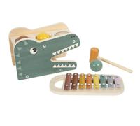 small foot Jeu à cogner avec Xylophone « Safari », Jouet en Bois, dès 12 Mois, 12461