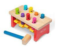 Melissa & Doug – Banc à marteler de luxe en bois multicolore