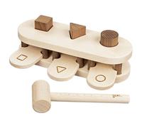 Goki Pouf junior 21 x 12 x 7 cm bois naturel/brun 4 pièces Marron G