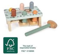 Small Foot Design – Banc à marteler Safari – Bois certifié FSC® 100% – Dès 12 mois