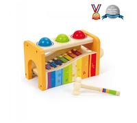 Banc à marteler xylophone Hape E0305 - Jouet d'éveil musical en bois