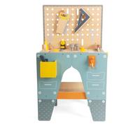 Banc à outils en bois pour enfants et tout-petits, établi d'atelier, jouets de construction, cadeau pour filles et garçons de 3, 4, 5 ans