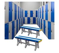 Banc amovible en plastique ABS imperméable pour vestiaires et sièges au bord de la piscine