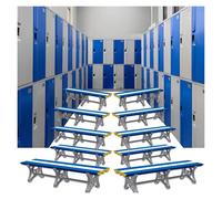 Banc amovible en plastique ABS imperméable pour vestiaires et sièges au bord de la piscine