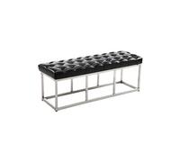 Banc Amun E similicuir , Noir /120 cm