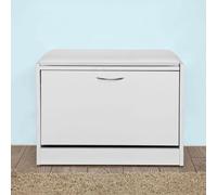 Banc Armoire À Chaussures Coffre Rangement Pour Chaussures - Sobuy Fsr16-W Blanc