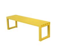 Banc arrière en fer forgé avec trous de fixation pour cour, porche, balcon et parc, meubles de terrasse élégants noirs de 99,1 cm