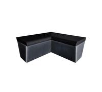Banc Arrondi avec Angle 2x1000 mm x 470 mm prêt à carreler en XPS à Assembler pour hammam Salle de Bain