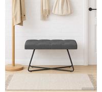 Banc avec capitonnage bouton Tissu moderne capitonné boutons salon vidaXL vidaXL