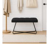 vidaXL Banc capitonné en tissu avec boutons moderne pour salon