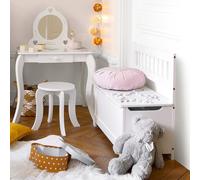 Banc avec coffre enfant blanc TU