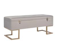 Banc avec Compartiment de Rangement 105 cm Vert Velours Tabouret Salon vidaXL
