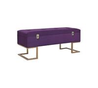 vidaXL Banc avec compartiment de rangement 105 cm Violet Velours 247572