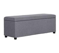 Banc avec Compartiment de Rangement Noir Polyester Tabouret Salon vidaXL