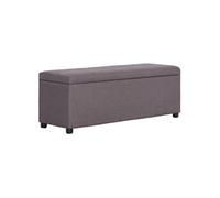 Banc avec compartiment de rangement 116 cm Taupe Polyester