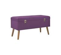 Banc avec Compartiment de Rangement 80 cm Violet Velours Entrée Salon vidaXL