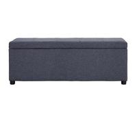Banc avec compartiment de rangement - Banquette/Coffre - gris foncé - grand rangement - 116 x 38 x 43 cm yij63c7886