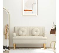 Banc avec Coussins Canapé Banquette Salle de Séjour Rouge Bordeaux Tissu vidaXL