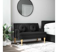 Banc avec Coussins Canapé Banquette Salle de Séjour Rouge Bordeaux Tissu vidaXL
