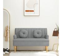 Banc avec Coussins Canapé Banquette Salle de Séjour Rouge Bordeaux Tissu vidaXL