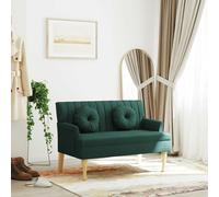 Banc avec Coussins Canapé Banquette Salle de Séjour Rouge Bordeaux Tissu vidaXL