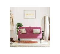 vidaXL Banc avec Dossier, Canapé avec Accoudoir, Banquette avec Pieds en Bois, Siège de Salon Salle de Séjour, Moderne, 372160