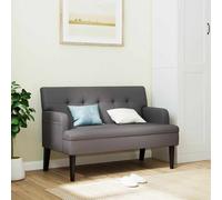 Banc avec Dossier Canapé Banquette Salle de Séjour Marron Similicuir vidaXL