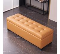 Banc avec Rangement et Assise, en Bois Massif, avec Enfilade, canapé Long de Style Banquette, Rangement et siège de Bout de lit (G, 120 cm / 47,2 po)
