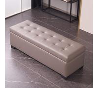 Banc avec Rangement et Assise, en Bois Massif, Enfilade pour Changer de Chaussures - canapé Long de Style Banquette, Rangement et siège de Bout de lit, Banc en Bois (C, 80 cm / 31,5 po)