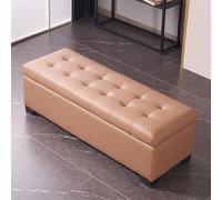 Banc avec Rangement et Assise, en Bois Massif, Enfilade pour Changer de Chaussures - canapé Long de Style Banquette, Rangement et siège de Bout de lit, Banc en Bois (E, 150 cm / 59,1 po)